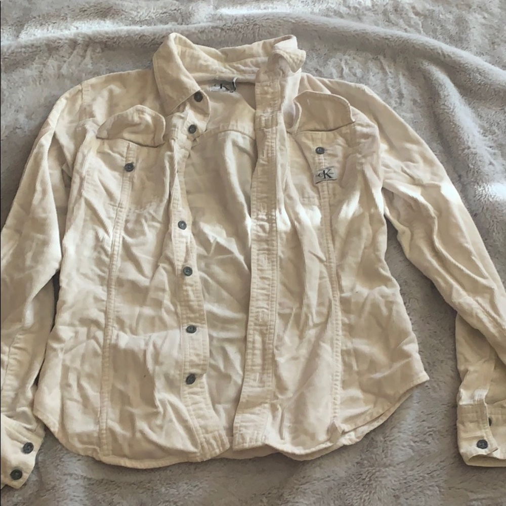 Calvin Klein White denim jacket